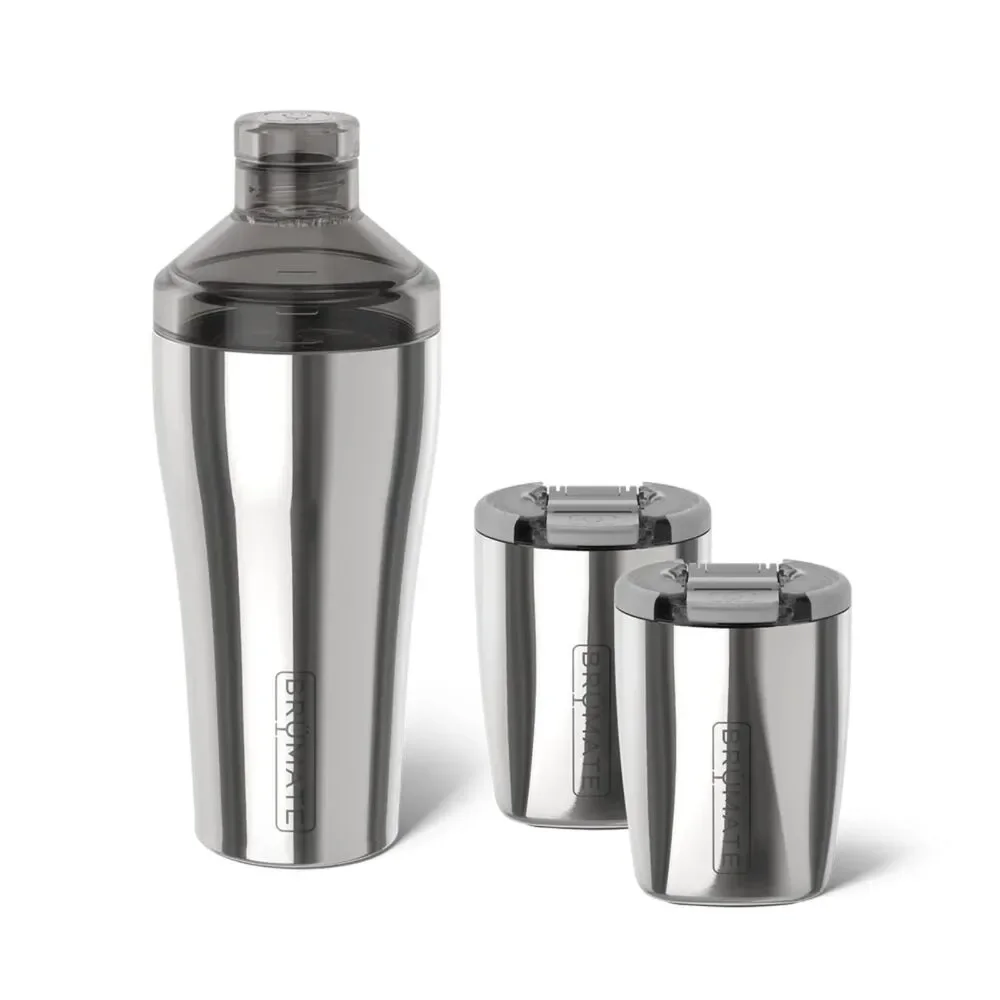 *Brand New* Brumate Cocktail Shaker + Rocks Bundle Polished Stainless